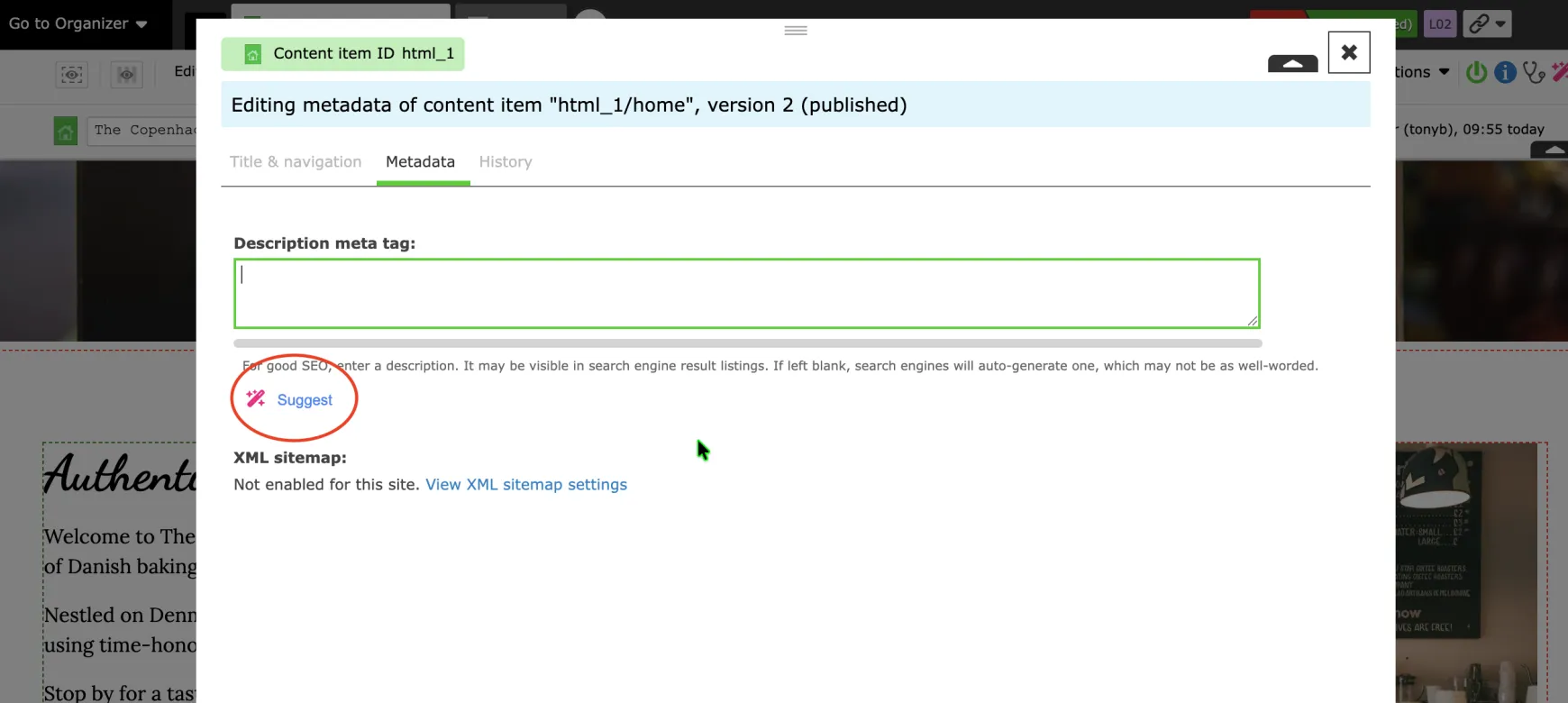 Zenia Suggest Metadata Tags 4