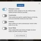 Zenario website showing cookie settings popup
