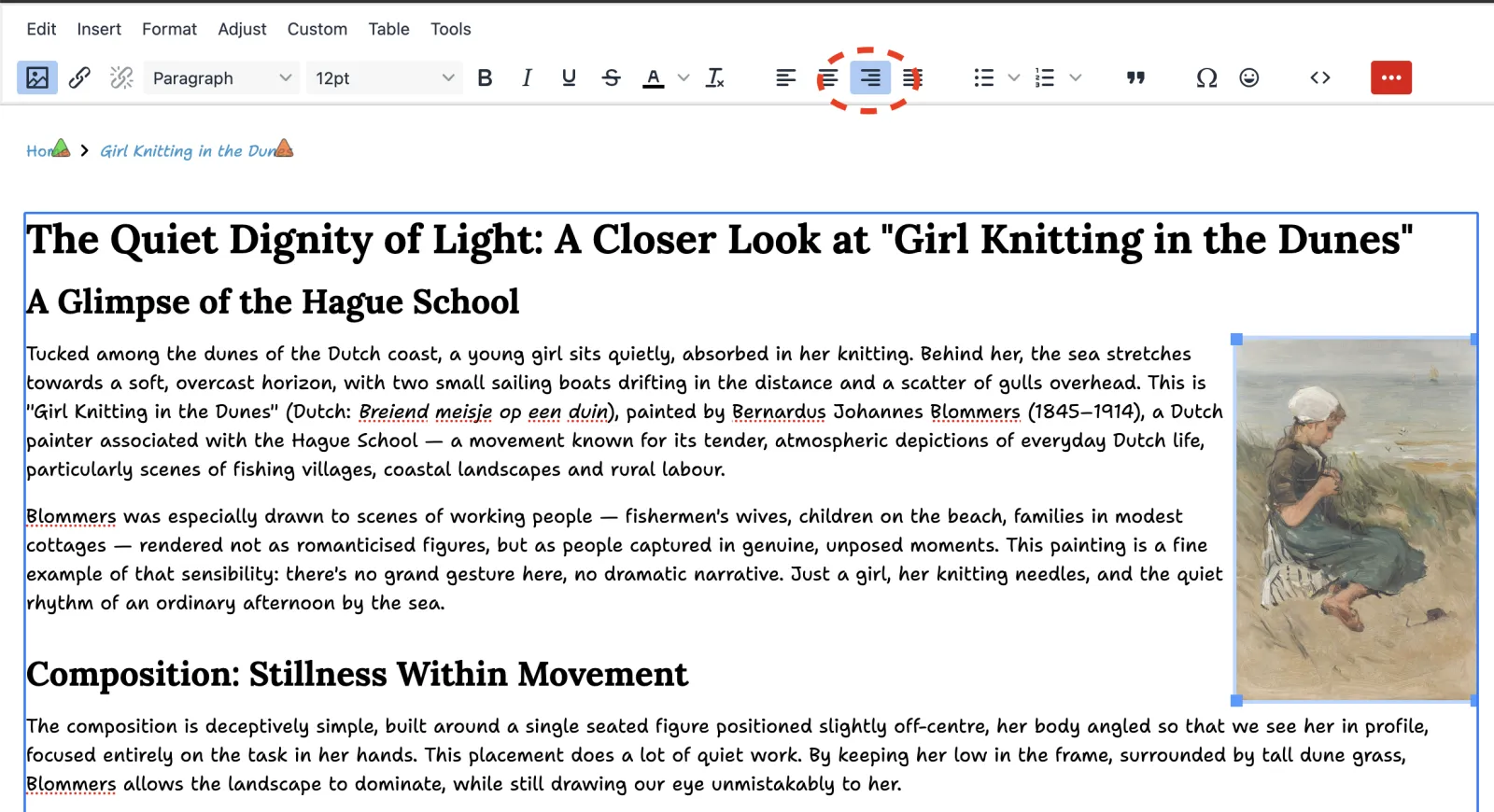 Zenario WYSIWYG editor