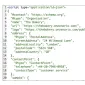 HTML-JS head tag editor in Zenario showing JSON-LD schema code for a sample website