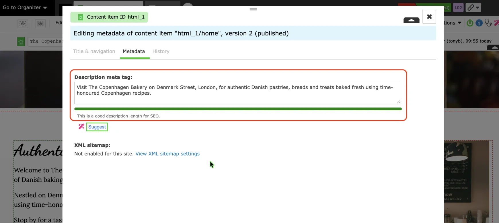 Zenia Suggest Metadata Tags 5